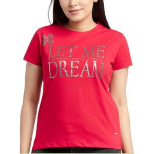 Camiseta de Lona para Mujer, de Alta Calidad, Elegante y Cómoda, Corte Ajustado, Diseño Personalizado, Cuello Redondo, Estampados Vibrantes, Colores Casuales - Product Image 1