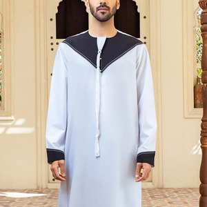 Men Juba Traditional Muslim Robe Long Sleeve <b>Islamic</b> <b>Clothing</b> Comfortable Loose Fit Modest Breathable Fabric For Men - Product Image 5
