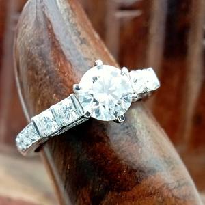 Unisex Luxury 18K Solid Gold 2 Carat Trendy Engagement <b>Ring</b> Full VVS/VS EF Lab Grown Diamond Classic Wedding Gift Anniversary - Product Image 2