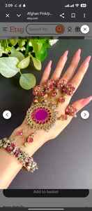 Bracelet afghan fait main de haute qualité, personnalisé, en argent plaqué antique, ensembles de bijoux pour mariage 2026 - Product Image 5