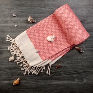 Toalla de Playa Rectangular con Diseño a Cuadros, 100% Algodón Ecológico, Hipoalergénica, de Secado Rápido, con Flecos, Lavable a Máquina - Product Image 5