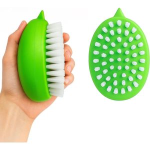 Brosse à légumes double usage de qualité supérieure, éplucheur de pommes de terre pour légumes à racines et fruits délicats, outil pour fruits et légumes - Product Image 1