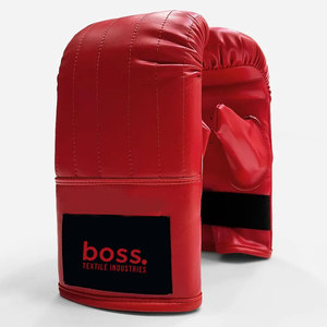 Leather Athletic Training <b>Bag</b> Mitts with Lightweight Padding Flexible Construction Secure Hook-and-Loop <b>Wrist</b> Closure - Product Image 1