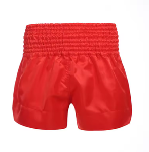 Shorts de boxe noirs pour femmes, coupe régulière, polyester extensible, vêtements d'arts martiaux, taille adulte - Product Image 2
