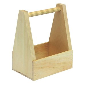 <b>Wooden</b> organizer caddy handmade rustic <b>storage</b> box kitchen utensil holder portable carry handle home decor accessory - Product Image 3