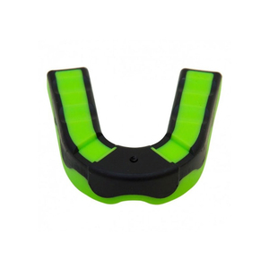 Protège-dents en silicone double couche vert, moulable, équipement de sport protecteur, boxe, adultes, ajustement universel, design léger, personnalisable - Product Image 4
