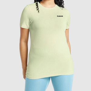 T-shirt à manches courtes pour femmes, longueur normale, style décontracté, à porter au quotidien, coupe classique, élégant et tendance - Product Image 1