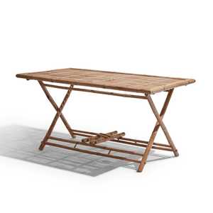 Wholesale Bamboo <b>Dining</b> <b>Table</b> Natural Outdoor Indoor <b>Folding</b> <b>Table</b> for Garden Patio Restaurant Furniture OEM ODM Made in Vietnam - Product Image 2