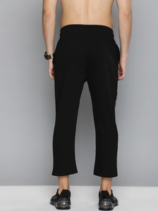 He She Wears Men's Solid Cotton Fleece Knitted Sweatpants Drawstring Elastic Waist Side Pockets Breathable Casual Joggers Needle - Product Image 2