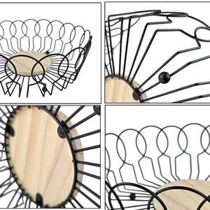Panier de rangement en métal noir profond, organisateur en maille robuste pour étagère - Product Image 2