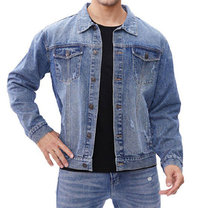Wholesale Mens 100% Cotton Plain Dyed <b>Denim</b> <b>Jacket</b> Casual Winter <b>Lightweight</b> Custom Logo OEM High Quality Blue <b>Denim</b> <b>Jacket</b> - Product Image 5