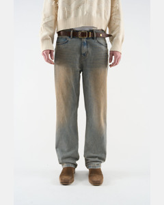 Jeans de Hombre Personalizados, Estilo Vintage, Lavados, de Pierna Recta, Pantalones Casuales de Mezclilla, Corte Holgado, Ropa Urbana, Fabricante OEM ODM, Venta al Por Mayor - Product Image 5