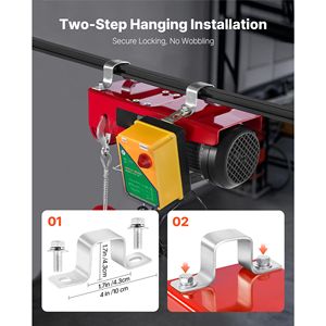 Sollevatore per Soffitta Wireless da 2200 Libbre, Paranco Elettrico da 1600W 110V, Altezza di Sollevamento con Cavo Singolo da 40 Piedi, Capacità Massima di Sollevamento 5t, Controllo Remoto Puro - Product Image 6