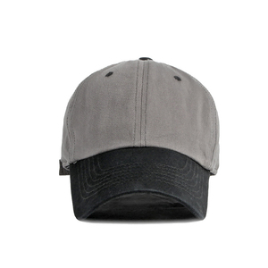 Heavy Loopback Twill Crown Hat <b>Men</b> High Density Cotton Fabric <b>Flat</b> Adjustable Metal Buckle Panel <b>Cap</b> - Product Image 3