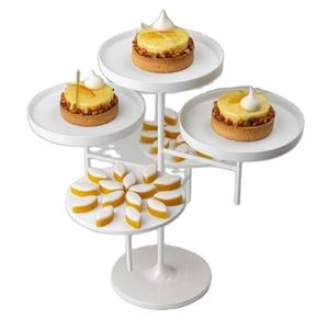 ชุดเครื่องครัวถ้วยบนโต๊ะเค้กสีขาวหรูหราดีไซน์ใหม่เครื่องใช้ในครัวที่ใช้ในโรงแรม - Product Image 1