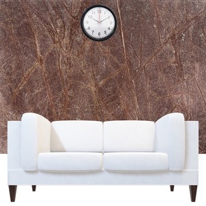 Revestimiento de piedra flexible con patrón de mármol marrón estilo selva tropical, lámina de lujo de piedra natural, impermeable y duradera para cocina y baño. - Product Image 1