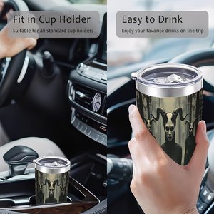 Stainless Steel Tumbler 20oz Double Wall <b>Insulated</b> For Home Office Car Outdoor Use - Product Image 3