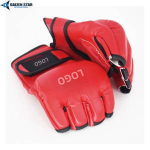 Gants de MMA avec fermeture auto-agrippante, poignées en cuir pour la boxe et les adultes - Product Image 2