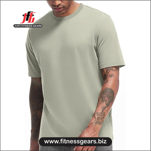 เสื้อยืดแขนยาวผู้ชาย JUST FITNESS GEARS สไตล์วินเทจ แห้งเร็ว ระบายอากาศได้ดี ผลิตจากโพลีเอสเตอร์/คอตตอนผสม น้ำหนัก 210 กรัม ทรงปกติ - Product Image 3