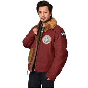 Veste de sport décontractée rétro de style américain pour hommes, 100% coton, tissage épais, broderie, coupe ajustée, automne, service OEM - Product Image 4