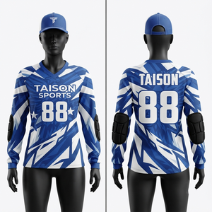 Camiseta de Paintball para Hombre, Premium, 220 GSM, Secado Rápido, Transpirable, Antibacterial, Protección UV, Malla de Poliéster, Azul y Blanco, Personalizable - Product Image 1