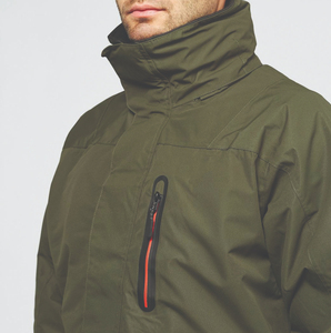 Veste de randonnée et de pêche pour homme, softshell, imperméable, respirante, UPF 35, avec capuche, cordon de serrage réglable, fermeture éclair - Product Image 5