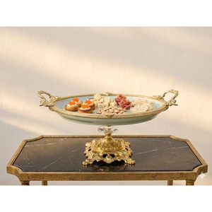 Modern Luxury Metal <strong>Cake</strong> Stands With <strong>Top</strong> And <strong>Gold</strong> Base For Wedding Party And Home Dessert Table Decoration Modern Accessories - Product Image 2