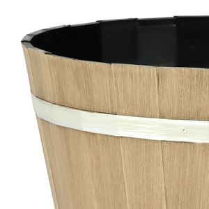 Vasi per Piante a Forma di Botte di Whisky da 30 cm, Set da 4, Grandi Vasi Decorativi in Plastica PP con Fori di Drenaggio per Balcone - Product Image 2