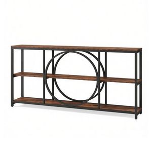 Consolle Regolabile in Stile Industriale, Tavolo Consolle Lungo Moderno di Lusso per Ingresso, Magazzino, Casa, Soggiorno, Appartamento - Product Image 2