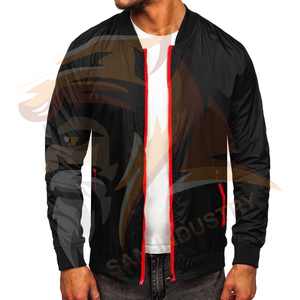 Wholesale Best Design <b>Men</b> <b>Lightweight</b> Bomber <b>Jackets</b> Solid Color Long Breathable OEM Serviced Bomber Winter <b>Jackets</b> - Product Image 5