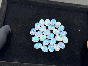 Piedra Preciosa de Piedra Lunar Arcoíris Natural de Calidad Increíble, Azul Intenso, Cabujón de Piedra Lunar Arcoíris de Alta Calidad, 10x14 mm - Product Image 3