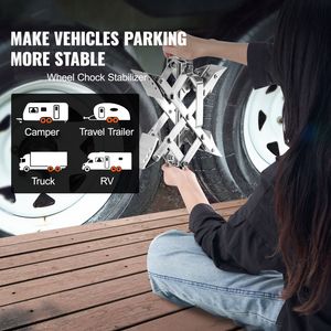 Stabilizzatore a X per ruote di camper e roulotte, per pneumatici da 1,5 a 10 pollici, 2 set, montaggio laterale - Product Image 2
