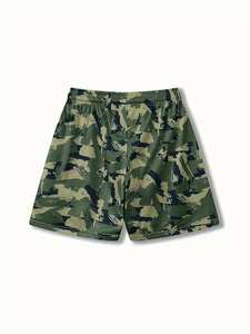 Shorts Bermuda pour homme en polyester à séchage rapide, imprimé camouflage, avec cordon de serrage et taille élastique, décontractés, pour le sport et le fitness - Product Image 3