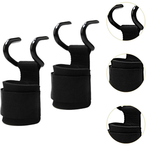 Crochets de barre de musculation robustes pour haltérophilie, sangles de poignet professionnelles avec crochets de barre en métal, qualité OEM supérieure - Product Image 2