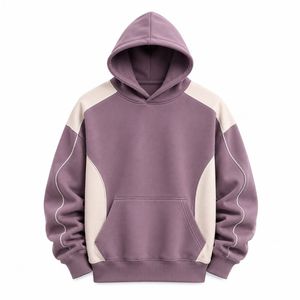Sweat-shirt à capuche surdimensionné premium pour homme, en molleton uni avec poche kangourou, style streetwear décontracté, idéal pour l'hiver, ODM, écologique - Product Image 5