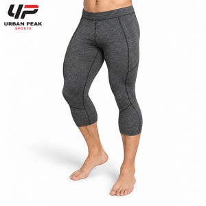 Lightweight <b>Men</b> Capri <b>Legging</b> Featuring Quick Dry Material Comfortable Waistband And Easy Movement <b>For</b> Daily Exercise - Product Image 5