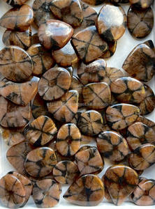 Vente en gros de cabochons de chiastolite naturelle époustouflants, pierres précieuses en quartz en vrac, pierres de méditation et de guérison - Product Image 2
