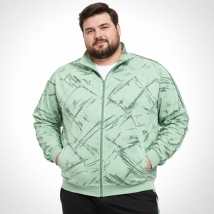 Customize Printed Plus Size Track <b>Jacket</b> Men Spandex Polyester Yoga Training <b>Jackets</b> Men Turtleneck Full Zipper Sportswear Top - Product Image 1
