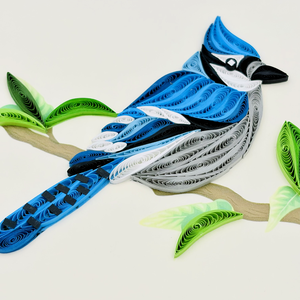 Handcrafted Blue Jay Bird Quilling <b>Card</b> 3D Nature Theme Quilled <b>Card</b> for All <b>Occasions</b> Premium Handmade Greeting <b>Card</b> For Gifts - Product Image 2