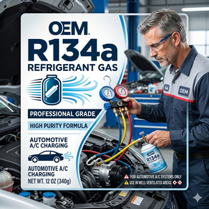 Gas refrigerante OEM R134a, gas HFC-134a, refrigerante R-134a, recarga de 340g, aditivo de gas refrigerante Inspira Air AC - Product Image 1