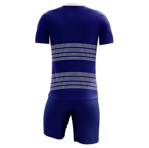 Men <b>Soccer</b> Uniforms Custom Football Jersey Striped Design Moisture Wicking Fitted Short Sleeve All Seasons Adult Sport Apparel - Product Image 2