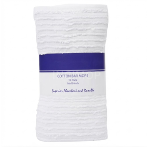 Commande en gros de chiffons de nettoyage commerciaux en coton côtelé 100% blanc, 16x19, 32 oz, durables, pour restaurants, par Reliable Asian - Product Image 4