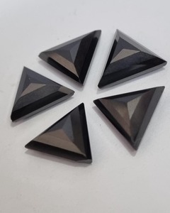 พลอยมอยส์ซาไนต์สีดำทรงสามเหลี่ยมแบบหลวมสำหรับทำเครื่องประดับ - Product Image 4