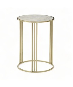 Mesa de centro moderna nórdica con tapa de cristal dorado asequible, muebles para sala de estar, muebles para el hogar - Product Image 4