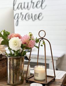 Farol cilíndrico de madera, portavelas decorativo con asa de metal para bodas, fiestas, restaurantes, hoteles, hogar y jardín - Product Image 6