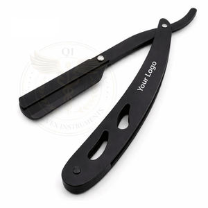 Navaja de Barbero Profesional de Hoja Recta, Acero Inoxidable de Alta Calidad, Esterilización a Alta Temperatura - Product Image 1