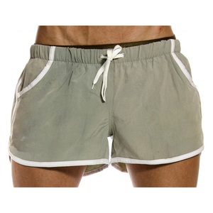 Servicio ODM, Pantalones Cortos de Lona 100% Algodón, Ecológicos, Vintage, para Hombre, Transpirables, Antiarrugas, con Cierre de Cordón, MOQ Bajo - Product Image 3