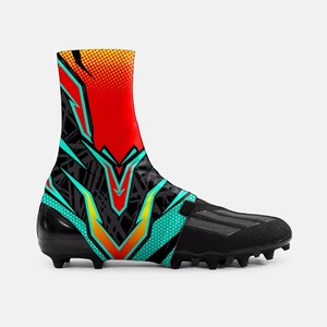 Protège-chaussures de football américain personnalisables par sublimation, grandes tailles, vierges, couleur unie, impression numérique, pour hommes - Product Image 2
