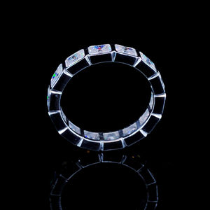 Elegante anillo de diamante radiante cultivado en laboratorio, banda de oro amarillo macizo de 14k con pulido brillante, anillo de compromiso de 1 quilate, joyería fina. - Product Image 2