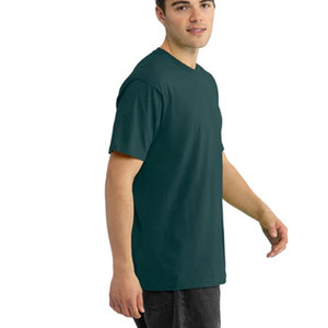 T-shirt basique uni en coton 100% de qualité supérieure pour homme, coupe classique, en vente, t-shirts personnalisés en tissu mélangé pour homme, t-shirt basique vierge - Product Image 5
